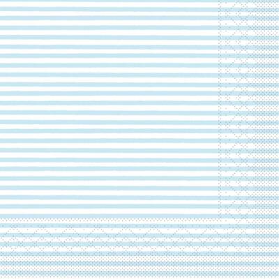 Tissue-Servietten 40 x 40 cm 1/4 Falz - Heiko hellblau | 6 x 100 Stk.