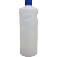 1-L-Griffmuldenflasche leer, mit Verschluss