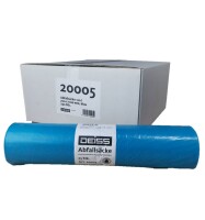 DEISS [20005] LDPE Abfallsäcke 120 Liter blau Typ 70/80, 25 Stück pro Rolle