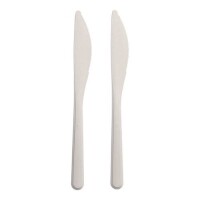 20 x 50 "Circulware by Haval" Messer, Bio-PP 18,5 cm weiss extra stabil